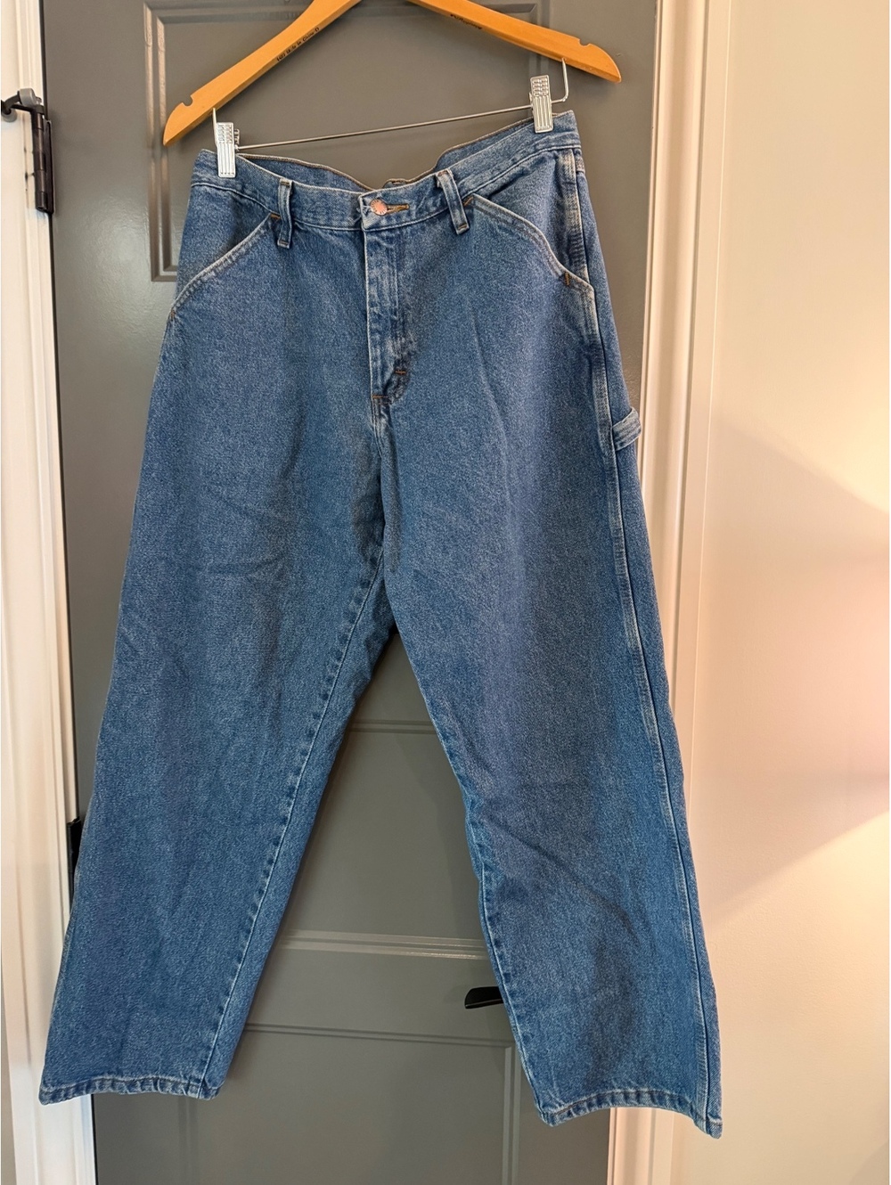 Men's Carpenter Pants 32x30 Blue Denim 100% Cotton